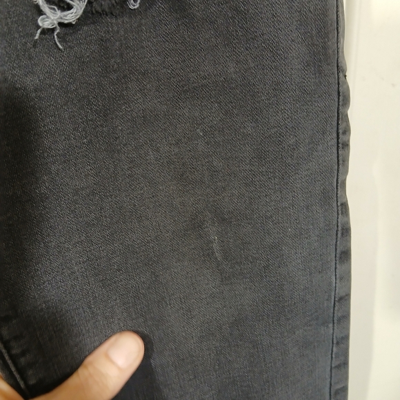 American Eagle Black Distressed Jegging Jeans 14 - Picture 6 of 9